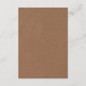 クラフト素朴ストリングライツ結婚コレクション エンクロージャーカード (裏面)