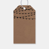 クラフト素朴ストリングライツ結婚コレクション ギフトタグ (裏面)