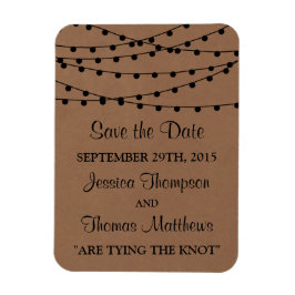 クラフト素朴ストリングライツ結婚コレクション マグネット