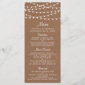 クラフト素朴ストリングライツ結婚コレクション メニュー (正面)