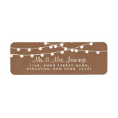 クラフト素朴ストリングライツ結婚コレクション ラベル (正面)