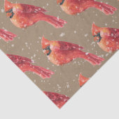 クラフト素朴スノーイクリスマスレッド（鳥）ショウジョウコウカンチョウバード 薄葉紙 (詳細)