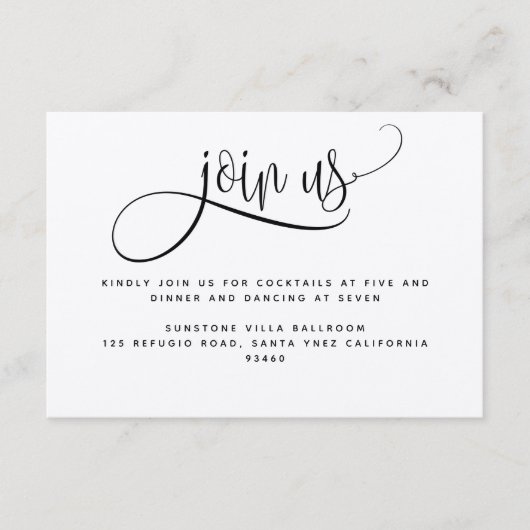 クラフト素朴ズ結婚・ジョイン披露宴 エンクロージャーカード (正面)