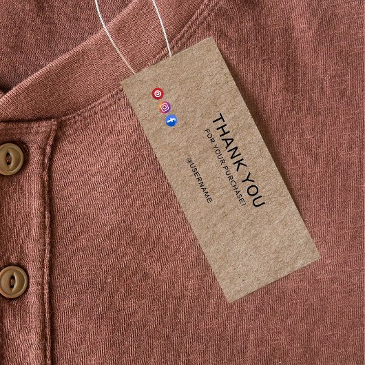 クラフト素朴ソーシャルメディアのアイコン服のつるラベル