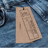 クラフト素朴ソーシャルメディアのアイコン服のつるラベル