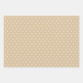 クラフト素朴タータンチェックプレイドメリークリスマスパターン ラッピングペーパーシート (正面3)