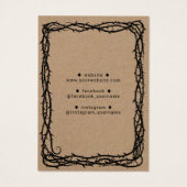 クラフト素朴トーンつる植物ジュエリーイヤリングディスプレイ (裏面)