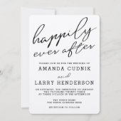 クラフト素朴ハッピーエバーアフター結婚式招待状 招待状 (正面)