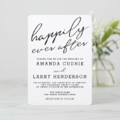 クラフト素朴ハッピーエバーアフター結婚式招待状 招待状 (スタンド正面)