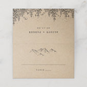 クラフト素朴ハンドドロー山&パインズ結婚ズ プレイスカード (外部開封)