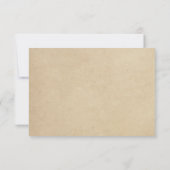 クラフト素朴パインツリーズウィンターウェディングRSVP 出欠カード (裏面)