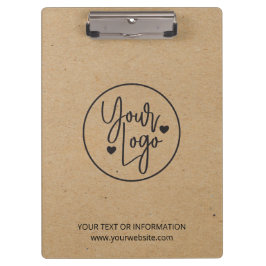 クラフト素朴ビジネスロゴ企業の会社 クリップボード