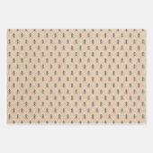 クラフト素朴ファームハウスホリデーラッピング紙 ラッピングペーパーシート (正面2)