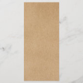 クラフト素朴フォレストフローラピネコン結婚ズ メニュー (裏面)