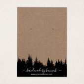 クラフト素朴フォレスト手作りイヤリングディスプレイ (裏面)