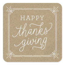 クラフト素朴フレームハッピー感謝祭