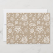 クラフト素朴フローライースターブランチ&卵狩りカード 招待状 (裏面)