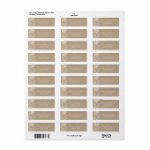 クラフト素朴フローライースター住所 シール (フルシート)