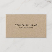 クラフト素朴ブラウンミニマル主義ソーシャルメディアQRコード 名刺 (正面)