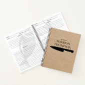 クラフト素朴ブラウン紙シンプルレシピクックブック ノートブック (内部)