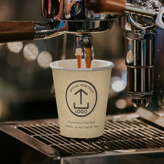クラフト素朴プロフェッショナルビジネスロゴ&文字 紙コップ