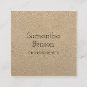 クラフト素朴プロフェッショナル スクエア名刺 (正面)