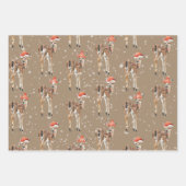 クラフト素朴ベビードードディアーズ休日の服装 ラッピングペーパーシート (正面3)