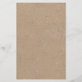 クラフト素朴ベビーワードゲームシャワー紙ゲームカード チラシ (裏面)