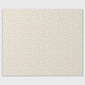 クラフト素朴ベージュニュートラル抽象芸術ミニマリスト ラッピングペーパー (フラット)