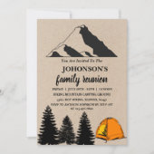 クラフト素朴マウンテンズキャンピングファミリー懇親会 招待状 (正面)