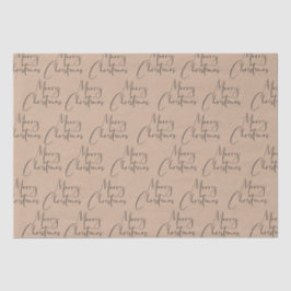 クラフト素朴メリークリスマススクリプト 薄葉紙