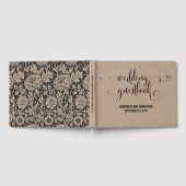 クラフト素朴モダン我々は結婚のゲストブック ゲストブック (全面)