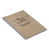 クラフト素朴モダン我々は結婚のゲストブック ノートブック (右側)