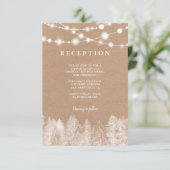 クラフト素朴ライト冬松の木披露宴 エンクロージャーカード (スタンド正面)