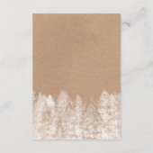 クラフト素朴ライト冬松の木披露宴 エンクロージャーカード (裏面)