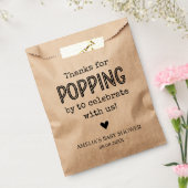 クラフト素朴レットラブグロウシード結婚式の引き出物バッグ フェイバーバッグ (封をした状態)