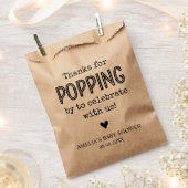 クラフト素朴レットラブグロウシード結婚式の引き出物バッグ フェイバーバッグ (クリップ留めされた状態)