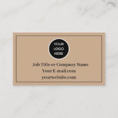 クラフト素朴ロゴビジネス報酬パンチ ロイヤリティカード (裏面)