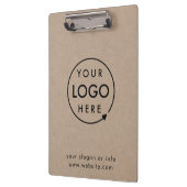 クラフト素朴ロゴ |ビジネス企業のモダン クリップボード (左)