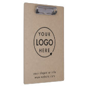 クラフト素朴ロゴ |ビジネス企業のモダン クリップボード (右)