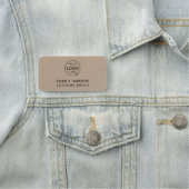 クラフト素朴ロゴ |業務モダン職員 名札 (インサイチュ)