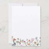 クラフト素朴ワイルドフラワー&バタフライ結婚ズ セーブザデート (裏面)