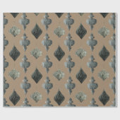 クラフト素朴ヴィンテージスカンジナビア紙オーナメント ラッピングペーパー (フラット)