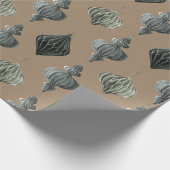 クラフト素朴ヴィンテージスカンジナビア紙オーナメント ラッピングペーパー (角)