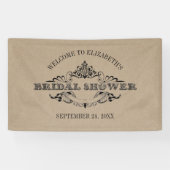 クラフト素朴ヴィンテージフレームブライダルシャワーへようこそ 横断幕 (横)