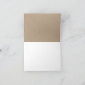 クラフト素朴ヴィンテージブライダルシャワーサンキューカード サンキューカード (内部)