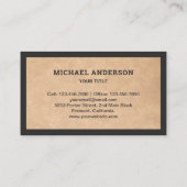 クラフト素朴建築運搬ダンプトラック 名刺 (裏面)