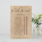 クラフト素朴彼は彼女はブライダルシャワーゲームと言った (スタンド正面)