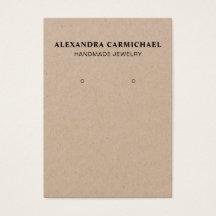 クラフト素朴手作りジュエリーイヤリング表示カード