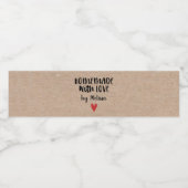 クラフト素朴手作り愛 ペットボトルラベル (シングルラベル)